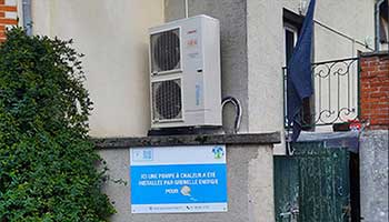Installation de pompe à chaleur air-eau à 1€